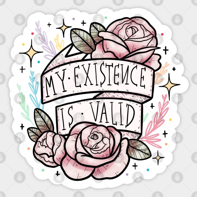 my existence is valid Sticker by chiaraLBart